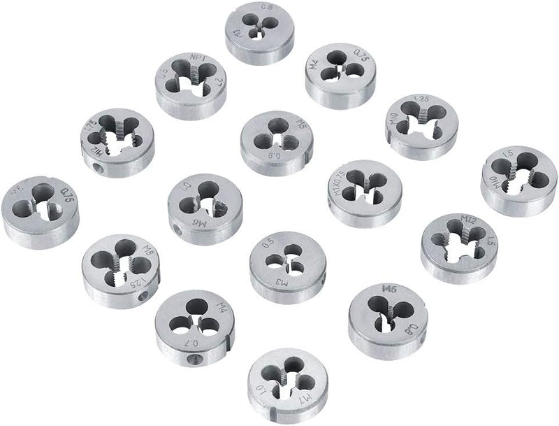Metrisches Gewindeschneider-Set, 40 Stück, M3-M12, Gewindebohrer mit Gewindelehre, robuste Handwerkz