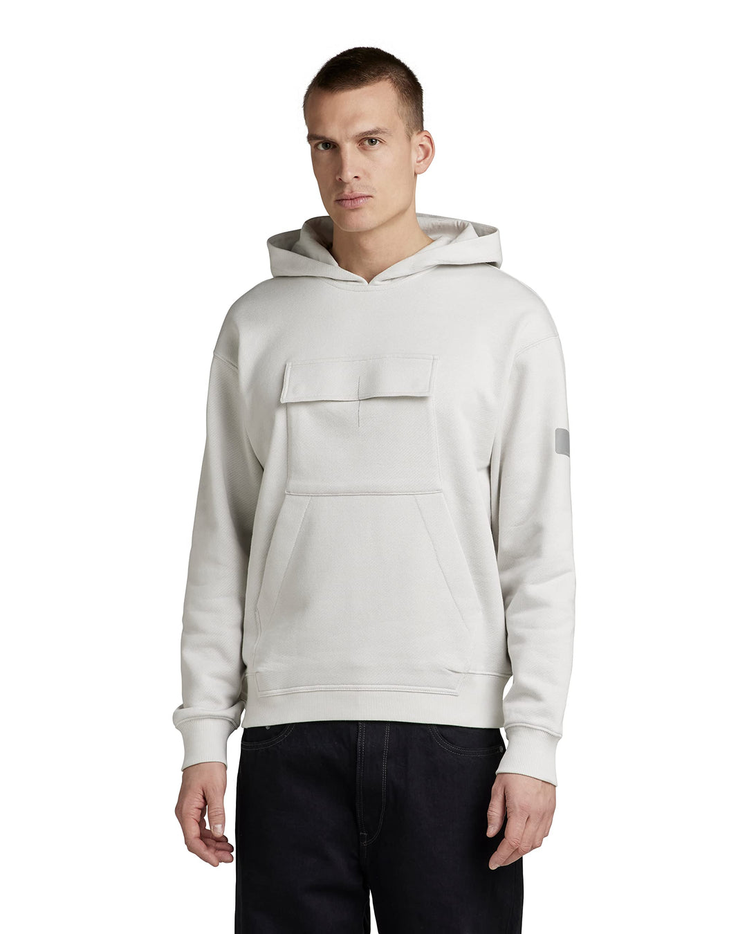 G-Star Herren Double Pocket Loose Hooded Sweatshirt Sweats XXL Grau (Cool Grey D22011-c988-1295), XX