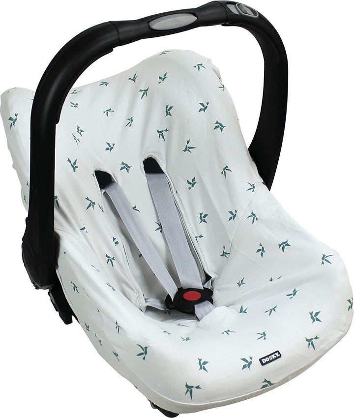 Dooky 126804 Seat Cover Schonbezug Origami swallow Rose für Babyschale Universalgrösse geeignet für
