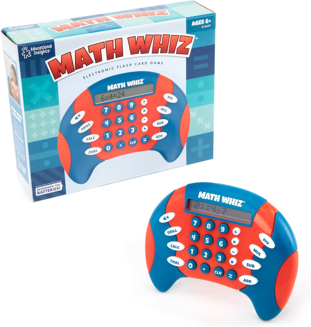 Learning Resources Math Whiz Mathetrainer, elektronisches Mathespiel, ab 6 Jahren, elektronisches Ha