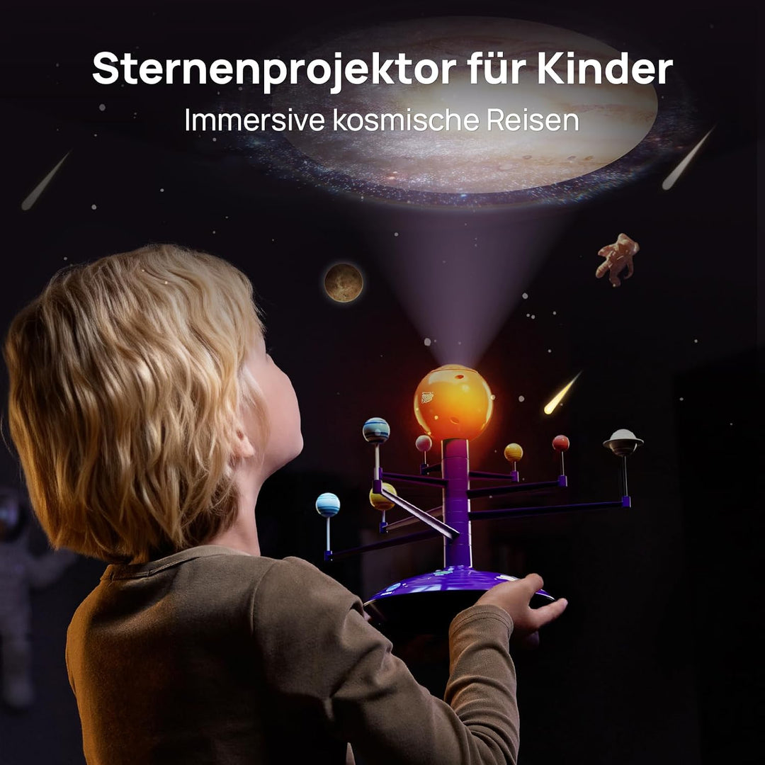 Science Can Sonnensystem Modell Planetensystem für Kinder Planeten Projektor Deutsch mit 8 Planeten