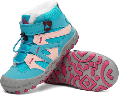 Mishansha Kinder Outdoor Winterschuhe Warm Gefüttert Winterstiefel, Gr.24-38 34 EU Himmelblau, 34 EU