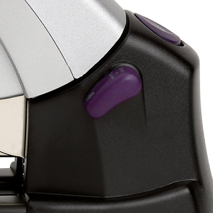 Rexel Mercury Blockheftgerät (Hebel komplett Stahl, Papierführung, Heftleistung 120 Blatt) grau 1 Or