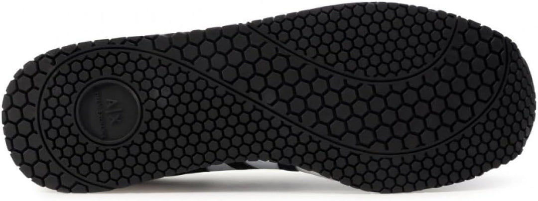 Armani Exchange Herren Rio Side Logo Sneaker 39.5 EU Op White Black, 39.5 EU Op White Black