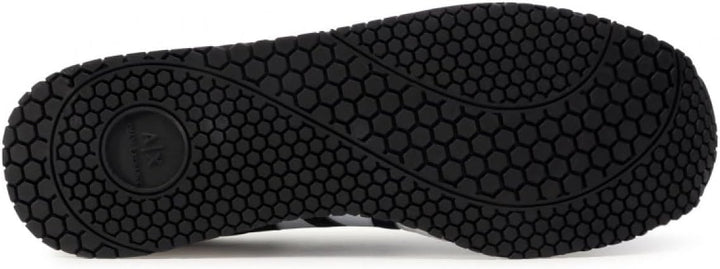 Armani Exchange Herren Rio Side Logo Sneaker 39.5 EU Op White Black, 39.5 EU Op White Black