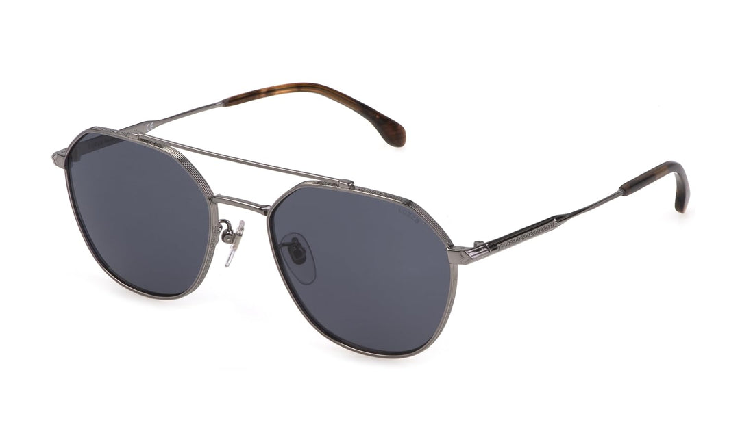 Lozza SL2409 Brille, Total Shiny Ruthenium, 56 für Herren, Total Shiny Ruthenium