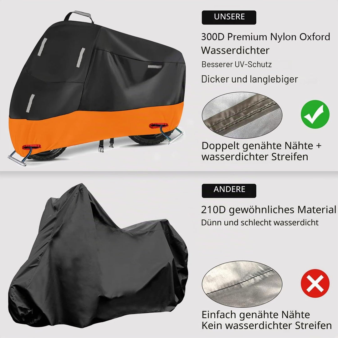 Motorradplane Wasserdicht 300D Motorradabdeckung Outdoor Motorroller Roller Moped Abdeckung Motorrad