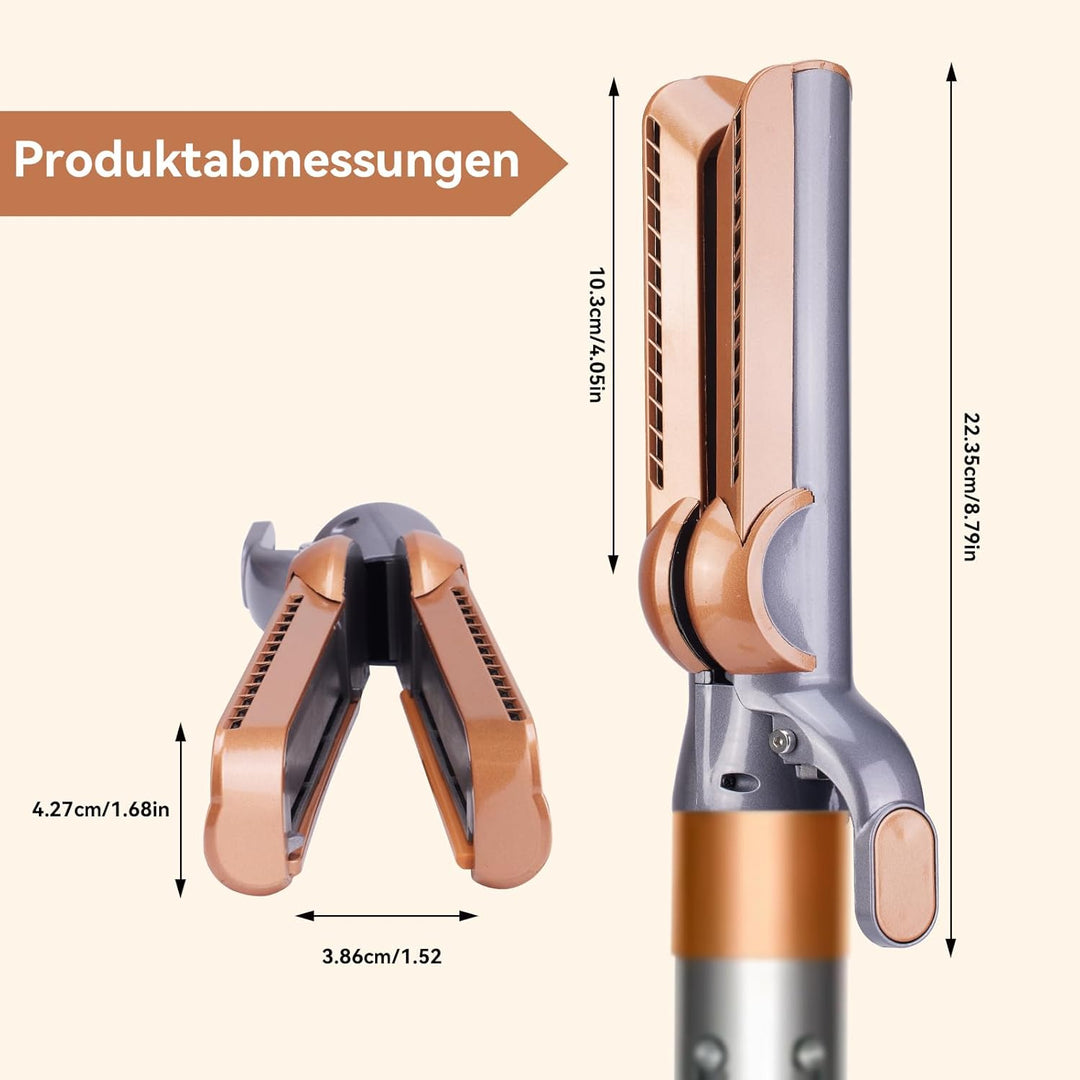 Haarglätter-Aufsatz für Dyson Airwrap, kompatibel mit HS01/HS05/HS08, Ohne heisse Platten: Styling m