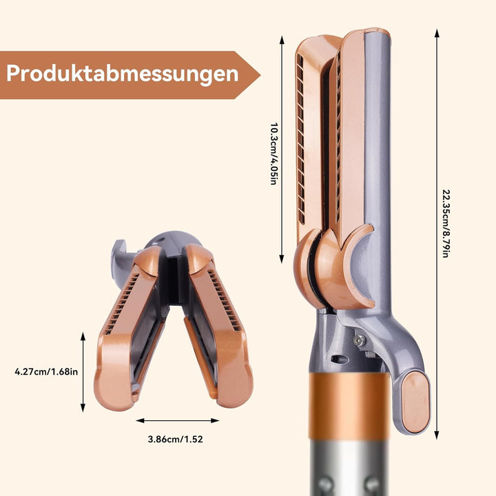Haarglätter-Aufsatz für Dyson Airwrap, kompatibel mit HS01/HS05/HS08, Ohne heisse Platten: Styling m