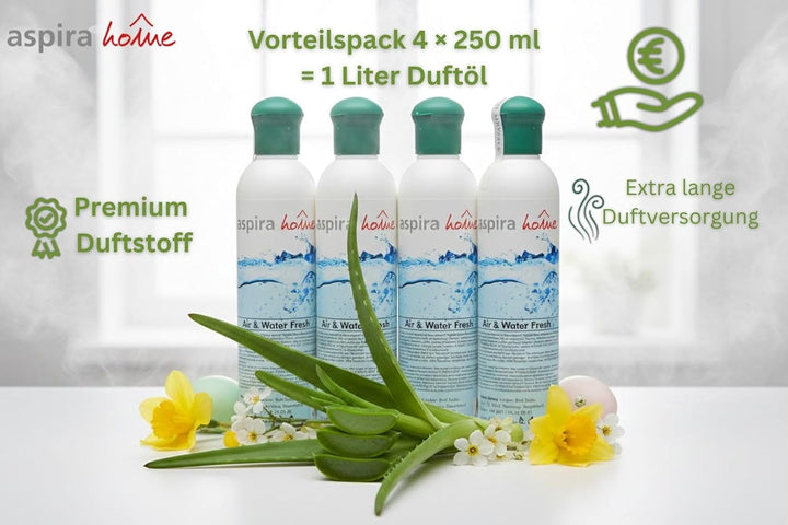 Aspira Home Duftstoff mit Aloe Vera - Duftöl für Wasserstaubsauger/Staubsauger mit Wasserfiter und A