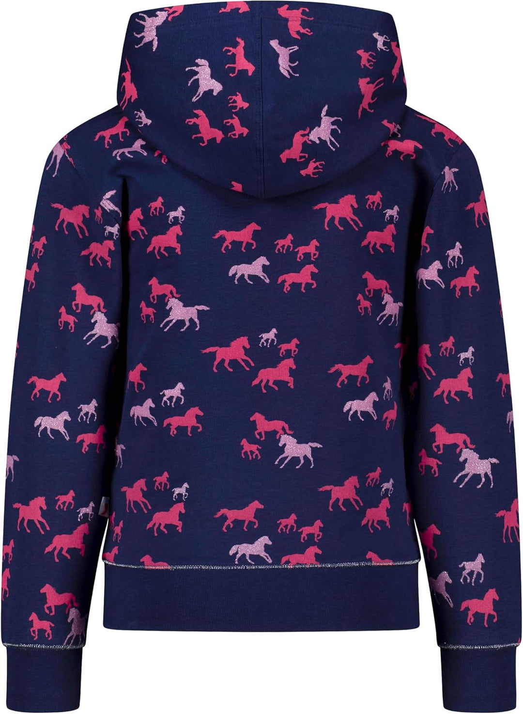 SALT AND PEPPER Mädchen Girls Sweat AOP Glitter Horse Baby-und Kleinkind T-Shirt-Satz 128-134 True N