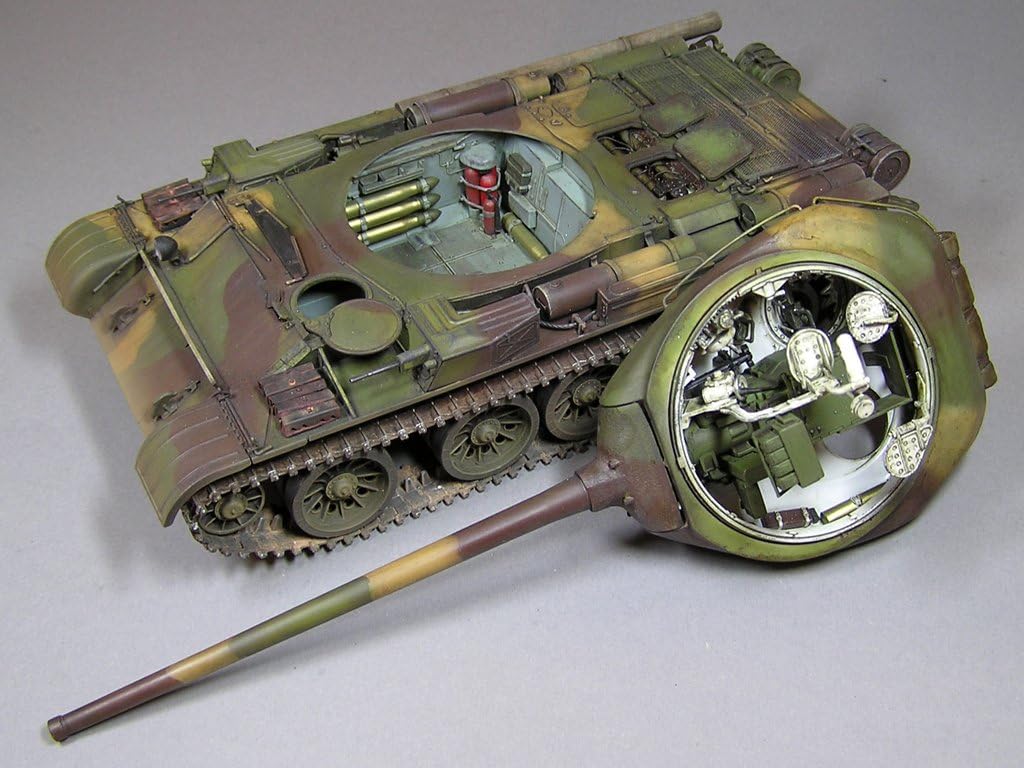 Mini Art 37003 1:35 T-54-1 Sov. Mit. Panzer Interieur-originalgetreue Nachbildung, Modellbau, Plasti