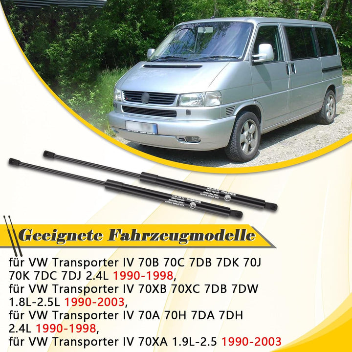 2X Heckklappendämpfer für Transporter IV 70B 70C 7DB 7DK 70J 2.4L 1990-1998 Transporter IV 70XB 70XC