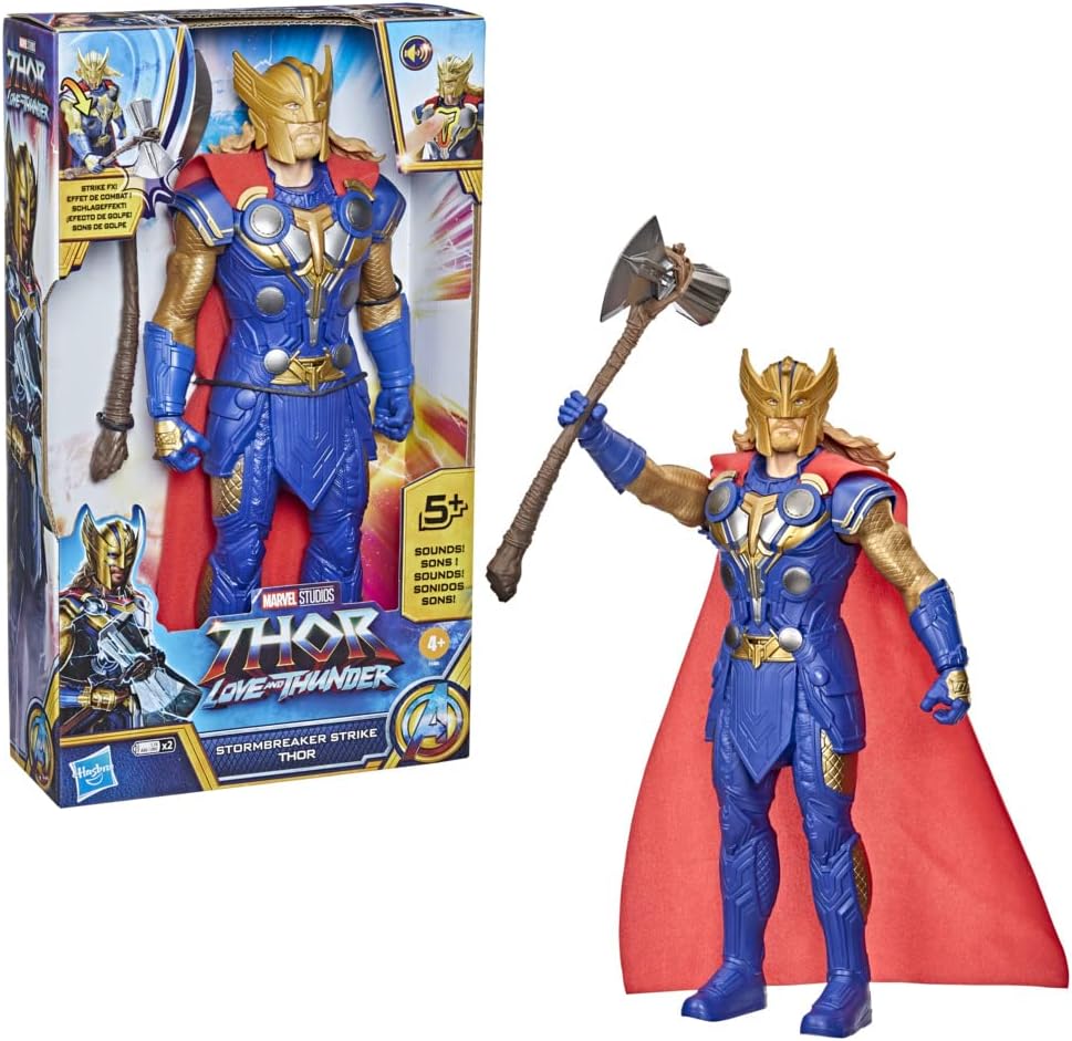 Marvel Studios' Thor: Love and Thunder Stormbreaker Strike Thor-Spielfigur, elektronische Figur 30 c
