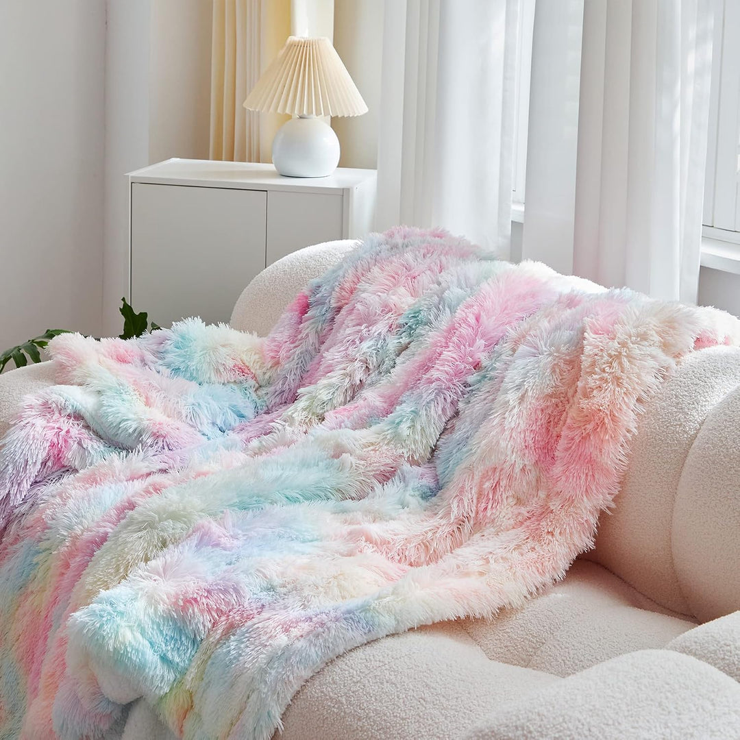Wajade Kunstfelldecke – Sherpa Schafdecke – Comfort Luxuriöse Flauschige Kuscheldecke – weiche Decke
