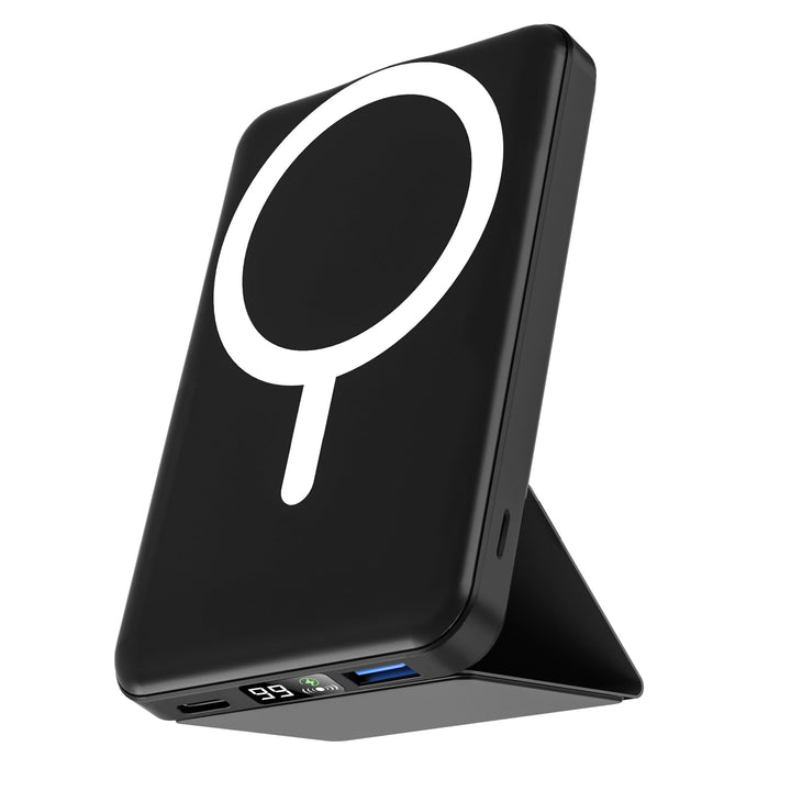 Podoru Powerbank für Magsafe, 10000mAh Faltbarer Powerbank iPhone, Magnetische Wireless Power Bank m