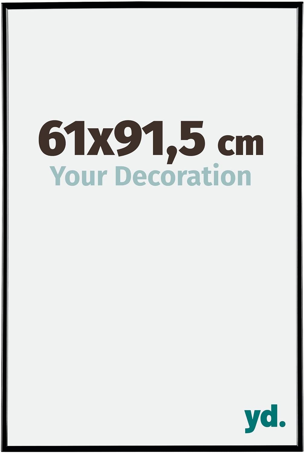 yd. Your Decoration - Bilderrahmen 61x91,5 cm - Bilderrahmen aus Kunststoff mit Acrylglas - Antirefl