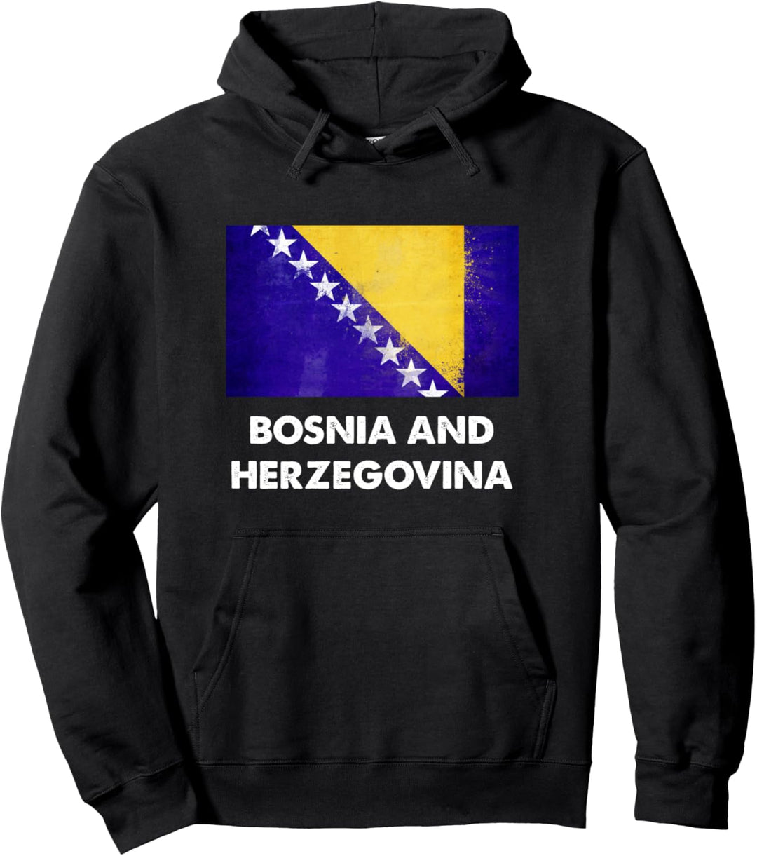 Flagge von Bosnien und Herzegowina Pullover Hoodie