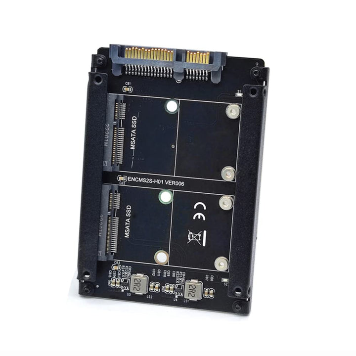 Xiwai Dual MSATA Mini-SATA SSD Karte JOBD Raid0 Span Bridge zu 2.5inch SATA Combo HDD Festplattengeh