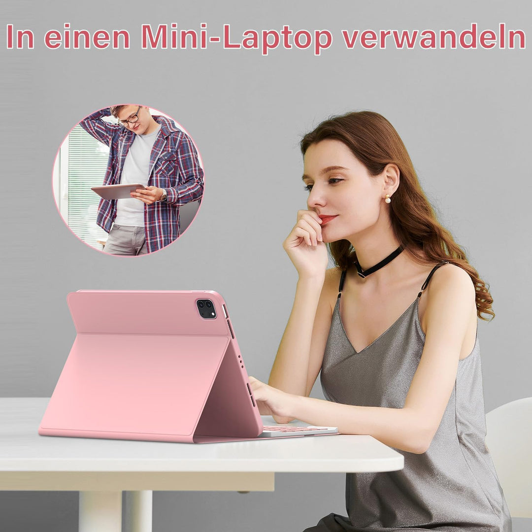 aMZCaSE Tastatur Hülle für iPad Air 5 und 4 Gen 10,9" 2024/2022/2020,iPad Pro 11" Tastatur Hülle 202