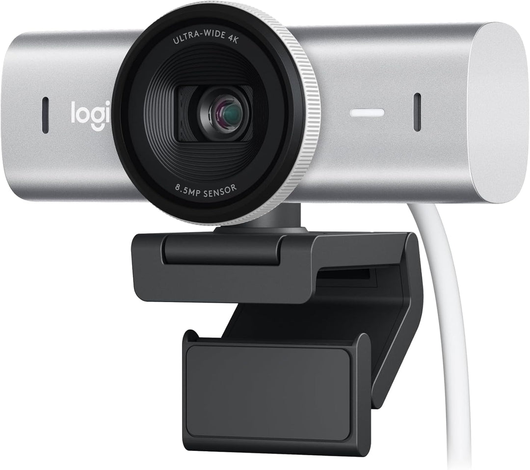 Logitech MX Brio Ultra HD 4K Collaboration and Streaming Webcam, 1080p at 60 FPS, Dual Noise Reducin