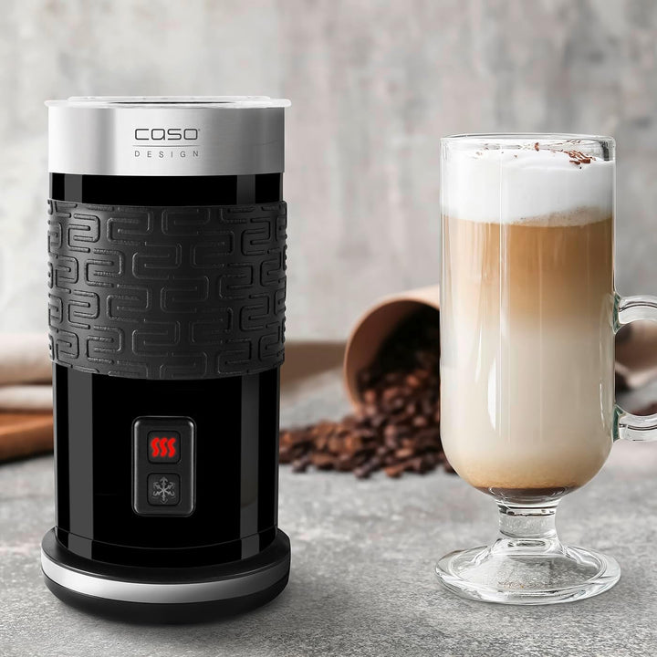 Caso Fomini Crema Design Milchaufschäumer, für cremigen Milchschaum kalt und heiss, ideal für Latte
