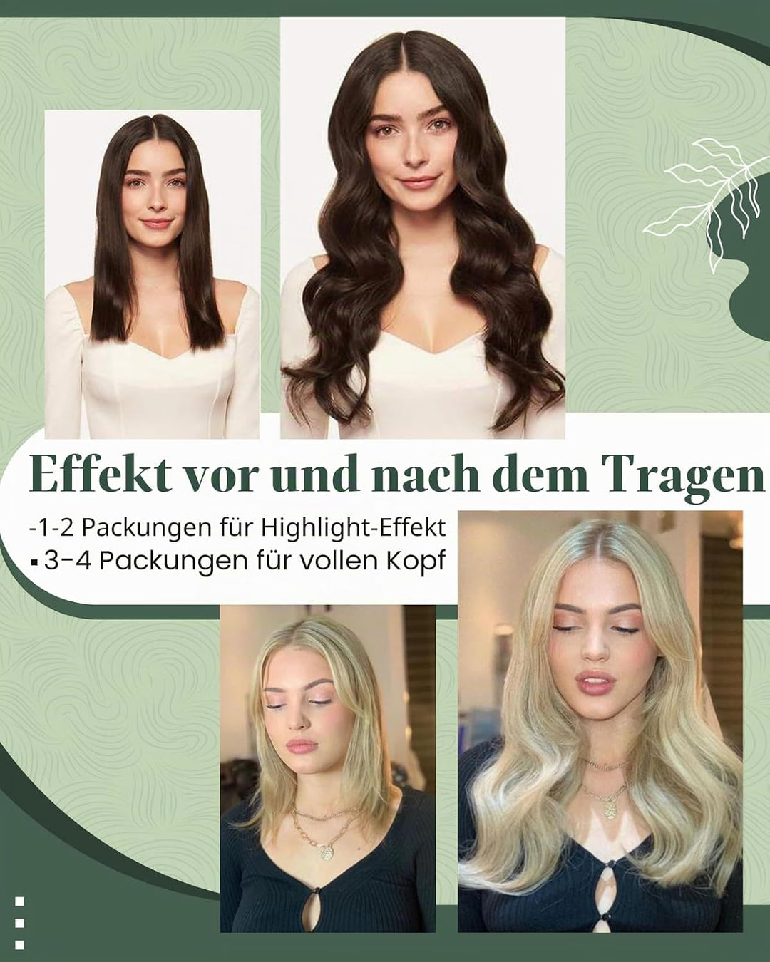 Ugeat Flat Tip Extensions Bonding Extension Echthaar Balayage Extensions Echthaar Keratin Bondings S