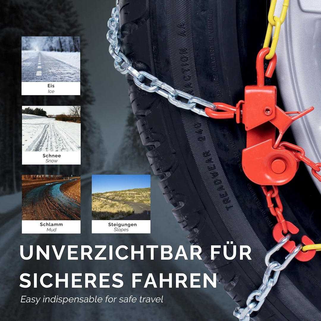 Bottari 18822: Schneeketten "Rapid T2", 9 mm, Grösse 95, ÖNORM T2 - 095, T2 - 095