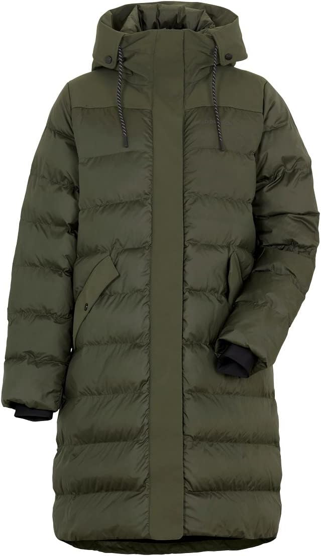 Didriksons Damen Steppmantel Fay Parka 42 Deep Green, 42 Deep Green
