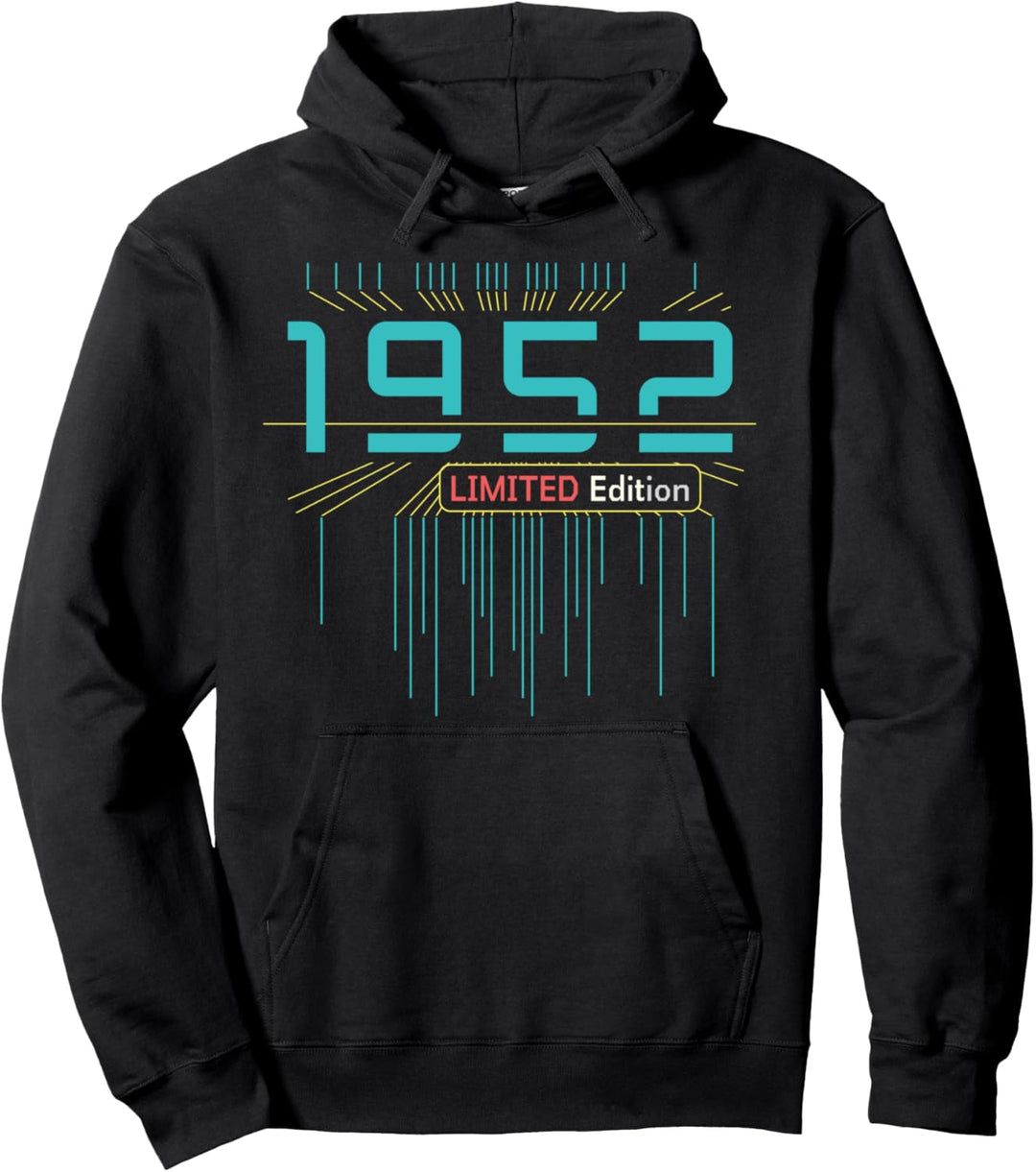 72. Geburtstag Mann Frau 72 Jahre 1952 Deko Lustig Geschenk Pullover Hoodie