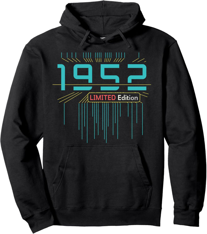 72. Geburtstag Mann Frau 72 Jahre 1952 Deko Lustig Geschenk Pullover Hoodie