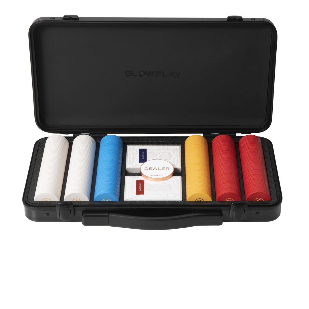 SLOWPLAY Godel Ceramic Poker-Chipsatz, 300 STK [ohne Werte], 43mm& 12g pro Chip | Verfügt über einen