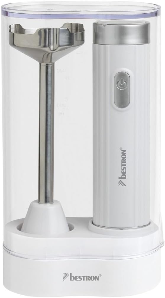 Bestron AHB400W Stabmixer, 400 W, rot Weiss, Weiß