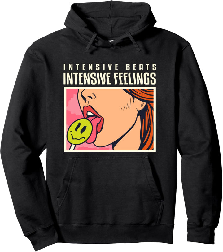 Techno - Intensive Gefühle - ACID Lollipop Pullover Hoodie
