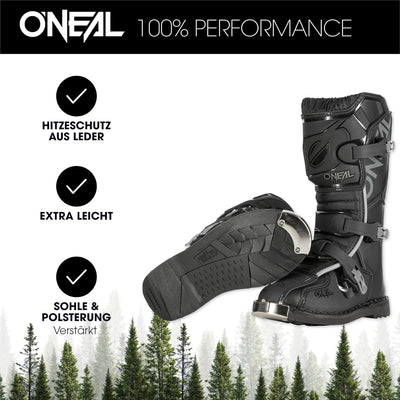 O'NEAL Kinder Motocross Stiefel Tribute Youth Boot I MX Enduro I Motocross Stiefel Kinder mit Metall