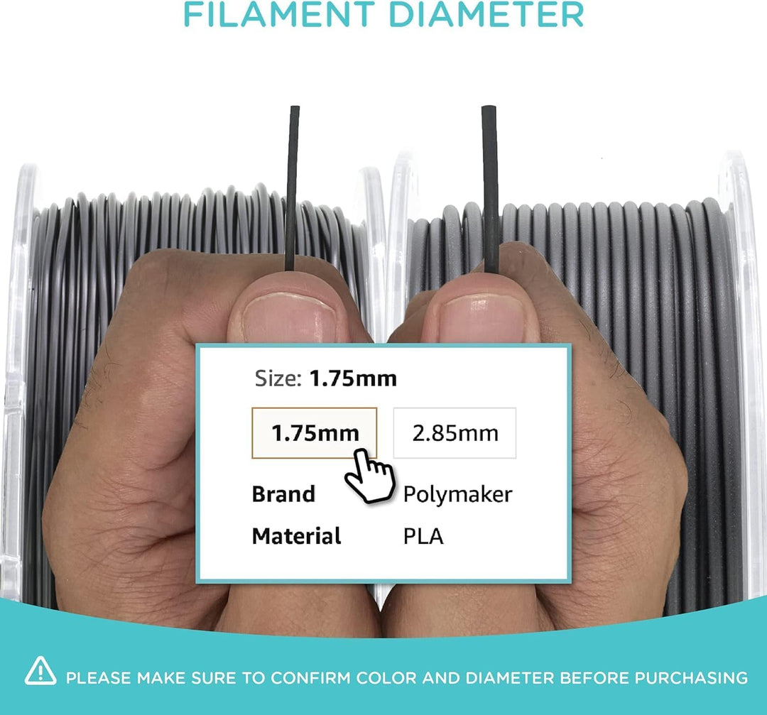 Polymaker PolyLite ABS Grau - 1,75mm - 1kg Mehrfarbig Acrylnitril-Butadien-Styrol, Mehrfarbig Acryln
