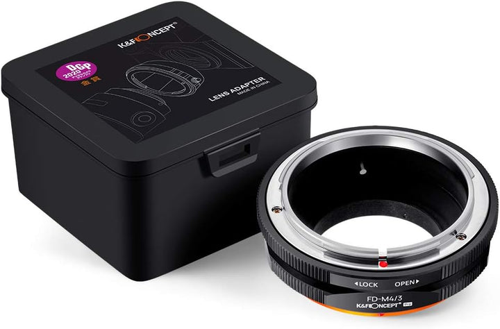 K&F Concept M13125 FD-M4/3 Hochpräziser Adapterring Objektivadapter Canon Adapter Objektiv Adapterri