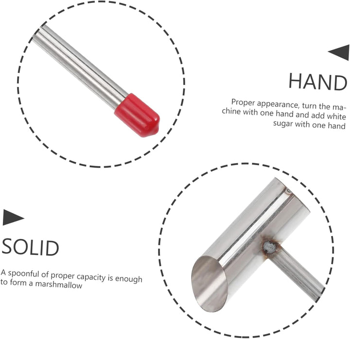 BESTonZON Marshmallow Löffel Aus Edelstahl Robuster Küchenhelfer Für Zuckerwattemaschine Für Süssigk