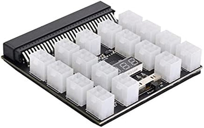 NFHK 1200 W Server-PSU-Netzteil Breakout Board Adapter mit 17 Ports ATX 6 Pin für DPS-800GB 1200FB 1