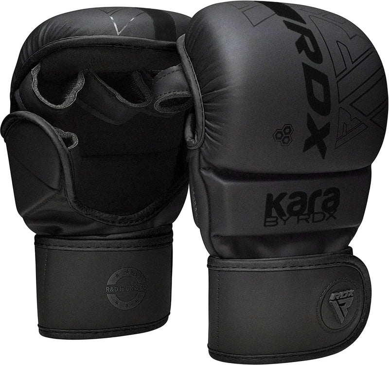 RDX MMA Handschuhe für Kampfsport Grappling Training, Maya Hide Leder Kara Sparring Handschuhe, Punc