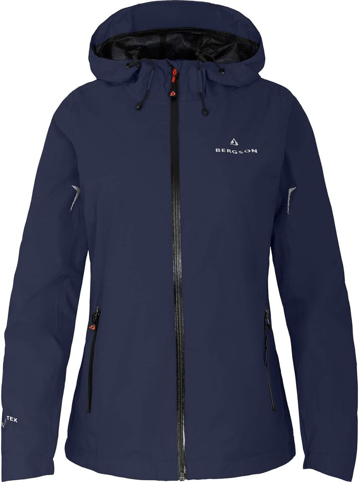 Bergson Damen Regenjacke HELLI - Wanderjacke - Fahrradjacke - Outdoorjacke - wasserdicht - winddicht