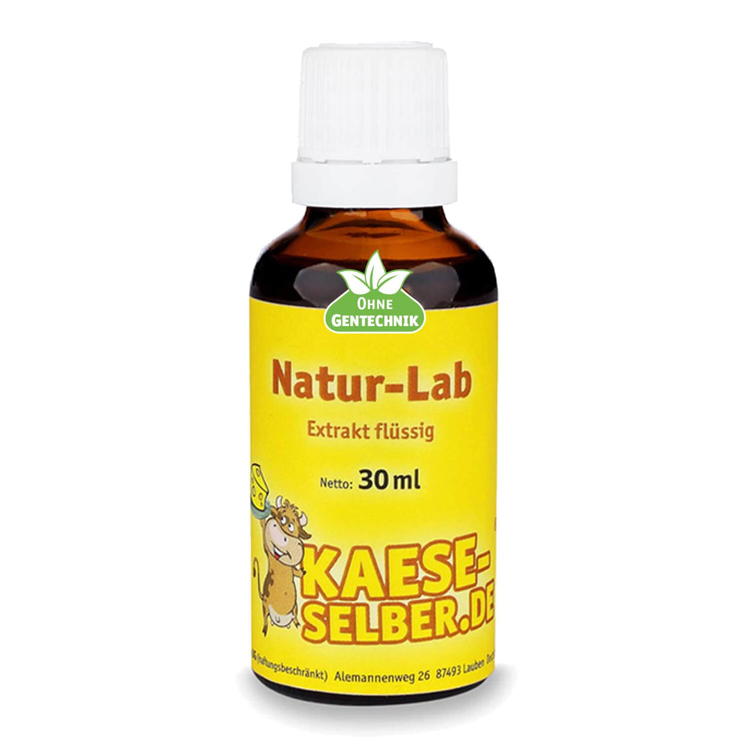 Labextrakt Premium (Käselab) flüssig 30ml 1:10000 - Naturlab (Käse selber Machen)