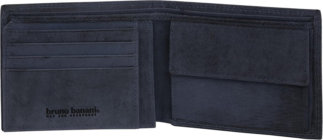 bruno banani Geldbörse Echt Leder Herren | | 021121, Blau