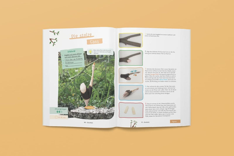 Schnitzen für Kinder – 55 coole Projekte mit Fotoanleitung zur Förderung der Konzentration & Feinmot