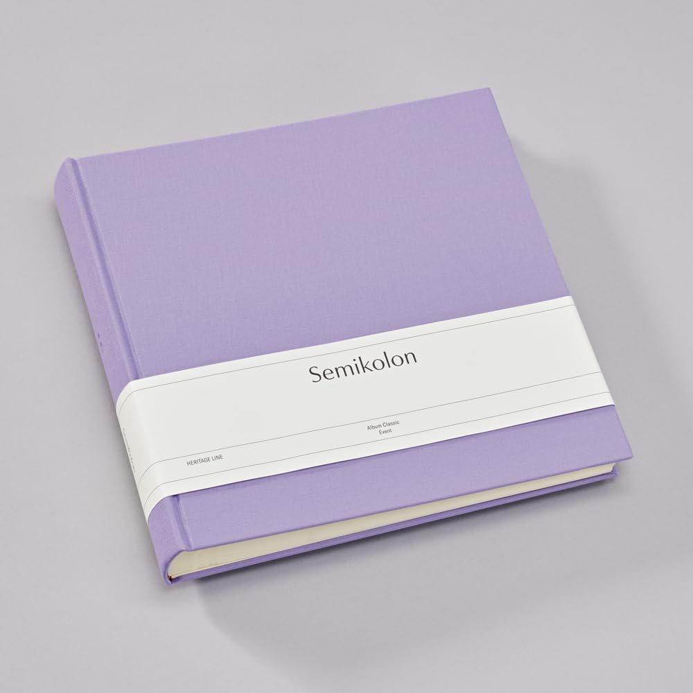 Semikolon 370103 Foto-Album Classic Event - 24 x 23 cm - 60 Seiten cremefarben, für ca. 60 Fotos - l