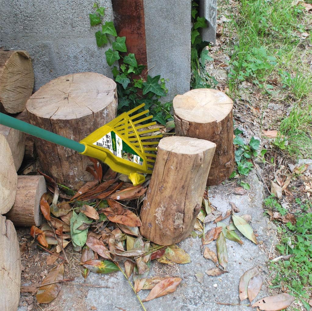 Gardi Rex Laubsauger mit Teleskopstiel - Harke - Laubsammler - Rechen Garten - Krallenbesen - Laubbe