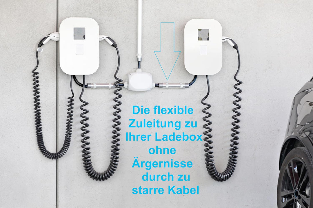 EBROM Gummileitung flexibel H07RN-F 5x2,5 mm² f. Wandladestation E-Auto 7 m | 3 bis 120 m - Gummisch