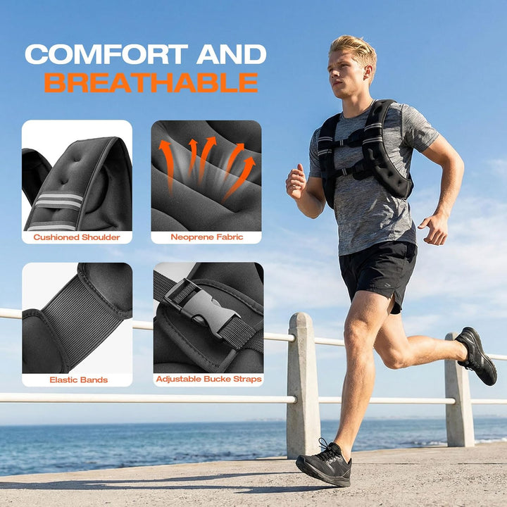 10 Stück Stahlplatten für Gewichtsweste, Krafttraining Gewicht splatten für Gewichtswesten Weighted