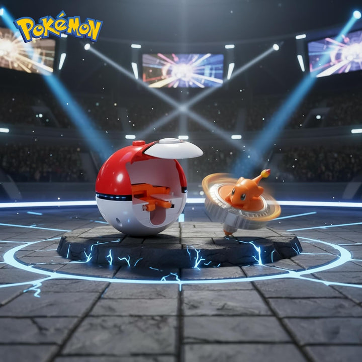 Pokémon PKW4401 - Battle Spinner - Glumanda, offizielles Spielset, Glumanda