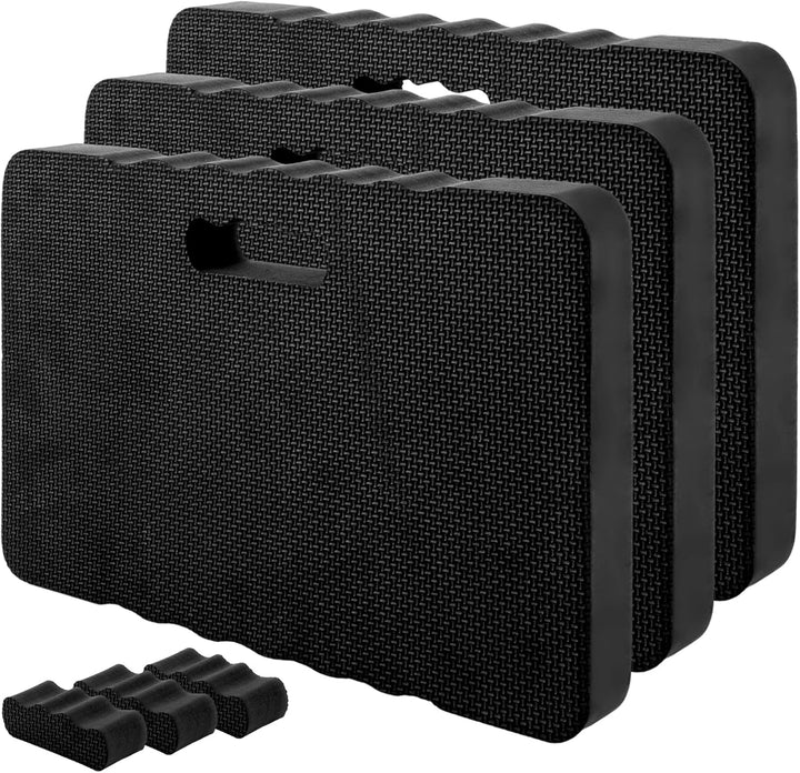 APACALI 3 Stück Garten Kniekissen Schwarz, 43x28x4CM Kniekissen Arbeit, Dicken Kniekissen Garten, Wa